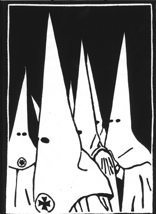 Osterbüßer der Semana Santa-Prozession in Granada, schwarz, 21 x 30 cm